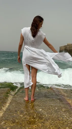 Light cotton open shirt Dress
