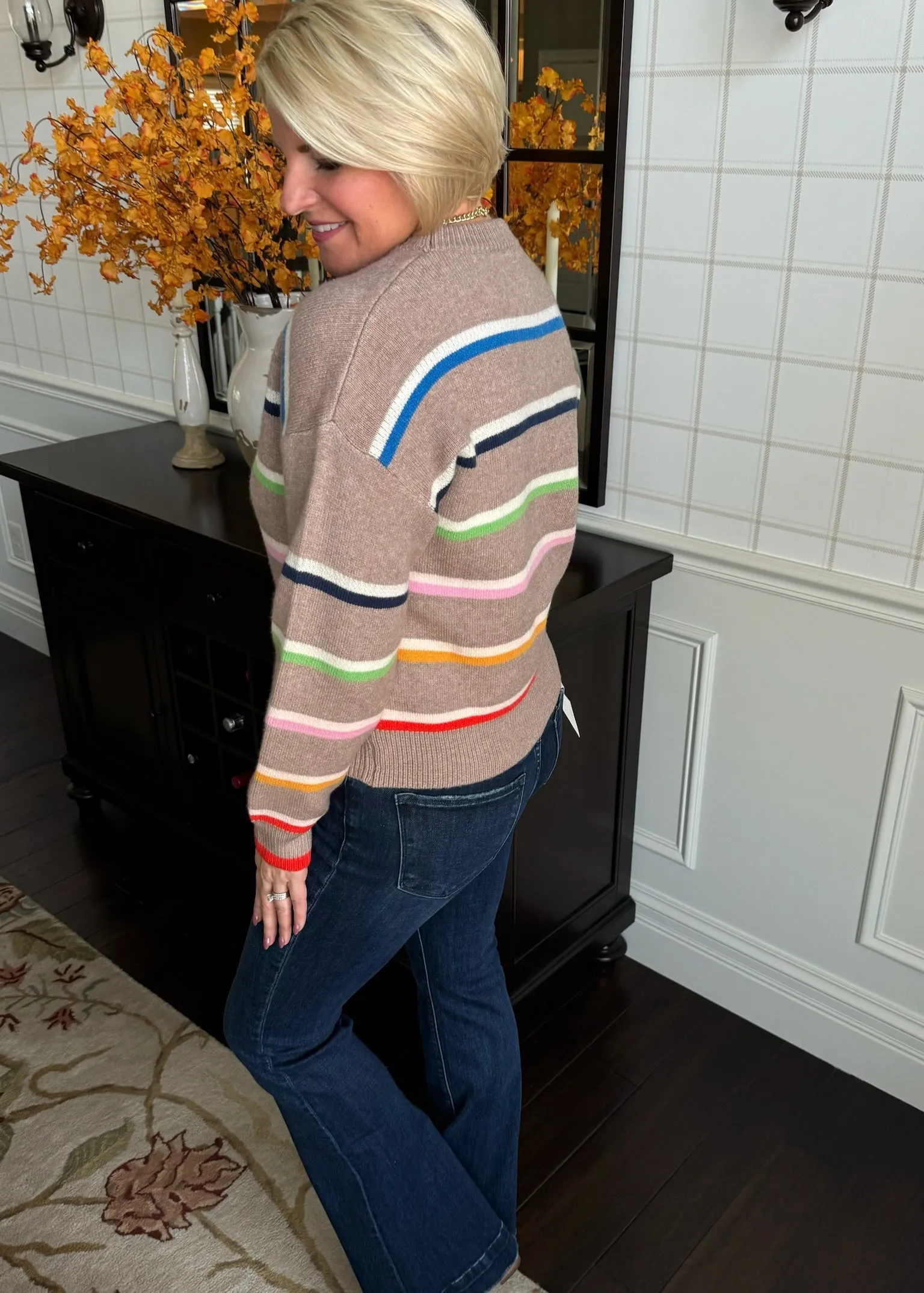 Striped Knit Sweater